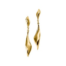 14K Yellow Gold Dangle Drop Earrings