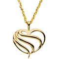 Heart Pendant on 18 inch sparkling chain