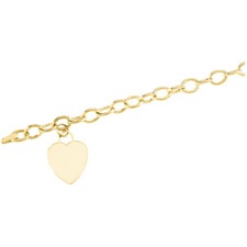 Traditional Charm Bracelet with Quintessential Heart Charm